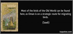 Most of the birds of the Old World can be found here, as Oman is on a ...