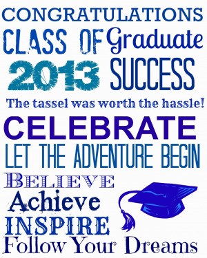 Free Graduation Printables in 3 Colors}