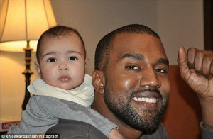Kanye West Gives Baby North West A Piggyback In New Instagram Pic