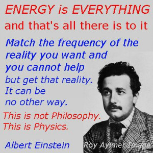Einstein Energy is everything