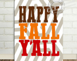 Happy Fall Y'all Sign Happy Fall Y'all Happy Fall Y'all Wall Art Fall ...