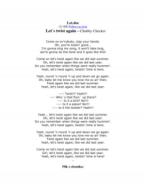 Let Teksty piosenek chomcio Chomikuj pl1275