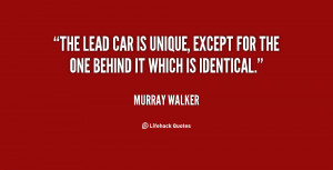 The lead car is unique, except for the one behind it which is ...