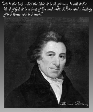 Founding Father, Thomas Paine, on the bible...