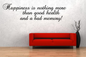 Funny Wall Quote Happiness Nothing More