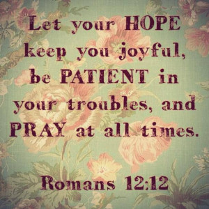 , Being Patient, Romans 12 12, Romans Bible Verses, Patient Quotes ...