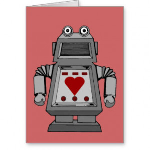 Love Robot Valentine Cards & More