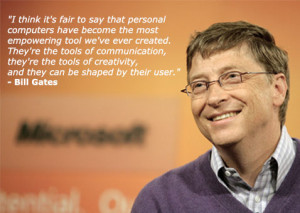 Gates made the statement during a speech at the University of Illinois ...