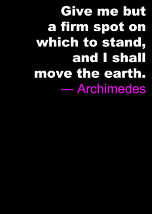 Archimedes quote