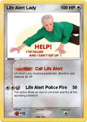 Life Alert Fall Lady Pokemon life alert lady
