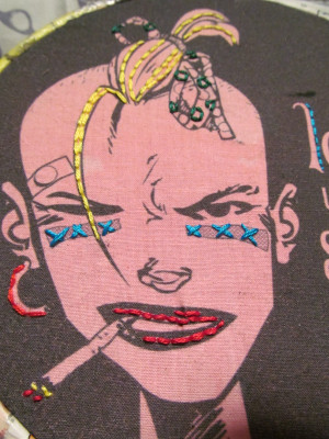 Tank Girl Comic Quotes Tank girl hand embroidery