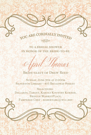 Bridal Shower Invitations July 7, 2014 20 related images