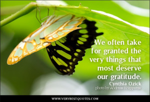 gratitude quotes, We often take for granted the very things that most ...