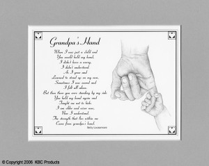 ... same poem as daddy s hand except for a grandpa makes any grandpa proud