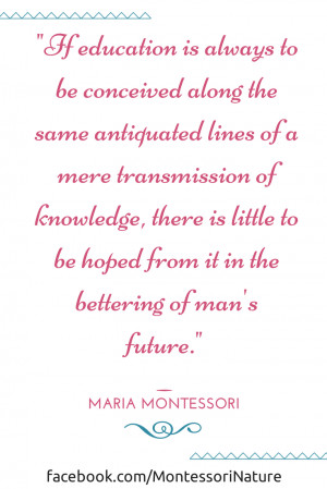 Inspirational | Montessori Quotes