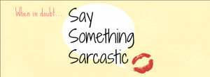 Say Something Sarcastic