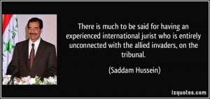 More Saddam Hussein Quotes