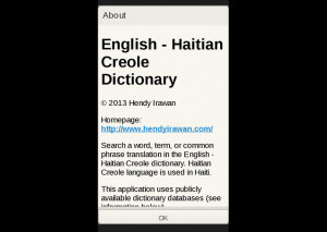 ... translation in the English - Haitian Creole dictionary. Haitian Creole