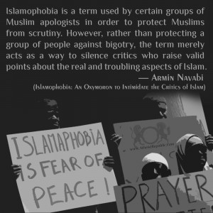 Islamophobia is a term used to protect Muslims from scrutiny.