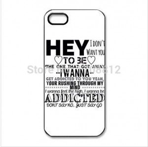 One Direction Quotes cell phone case for iPhone 4s 5s 5c 6 Plus iPod ...