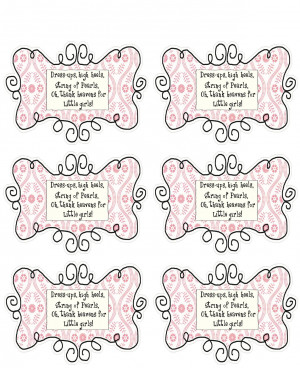 Baby Shower Favors Sayings A baby shower party favor.