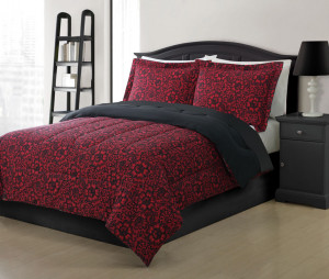 Red and Black Comforter Sets Full