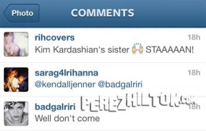 Rihanna Dishes Kendall Jenner One Helluva Warning!!