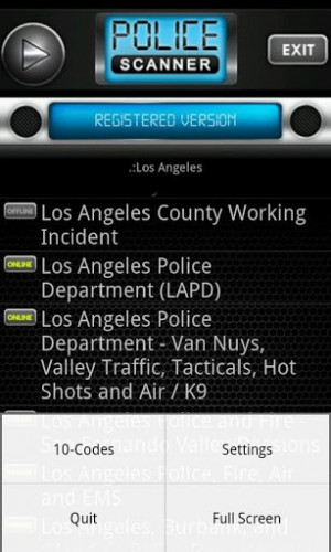Police Scanner Radio PRO has the most police scanner radio available.