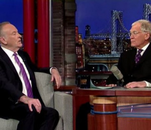 Bill O'Reilly assuming Letterman is also racist because he's a white ...