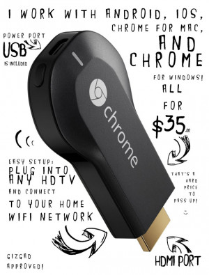 Google Chromecast HDMI Streaming Media Player Google Chromecast HDMI
