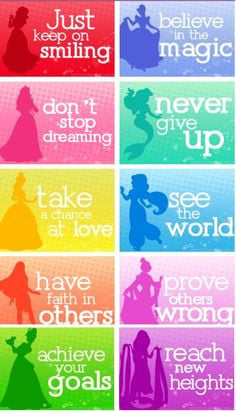 Disney Princesses Famous Inspirational Quotes