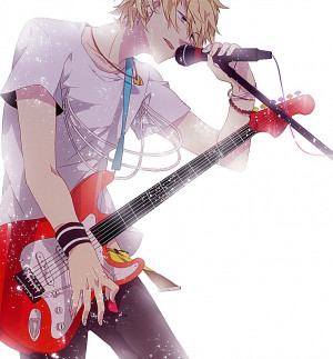 Anime Playing Guitar