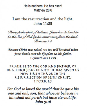 ... easter resurrection of easter bible verses for kids death burial
