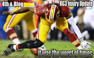 RG3 has torn ACL and LCL? WTF?!