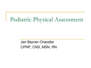 Pediatric Physical Therapy Evaluation Form