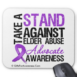 Take A Stand Against Elder Abuse Mousepad