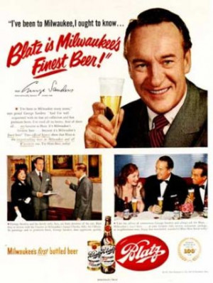 Blatz. Milwaukee's first bottled beer. Obviously, they needed a few ...