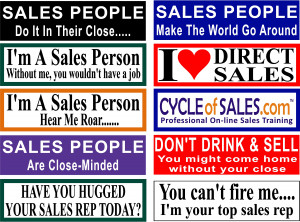 Sales Bumper Sticker Combo Pack (Free shipping Via US Mail)