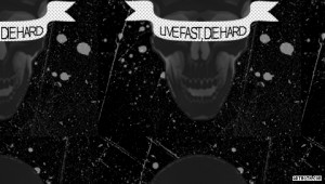 Skulls Live Fast Die Hard PSP Wallpaper