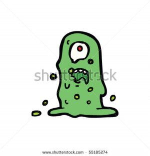 Slime Monster Cartoon Stock