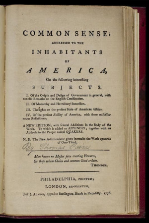 Common Sense by Thomas Paine ^ | 1776 | Thomas Paine