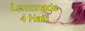 Lemonade 4 Haiti cover