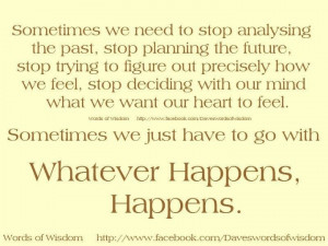 Whatever happens...