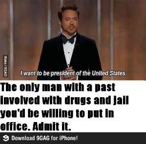 Vote for RDJ as President!!! by Maiden11976