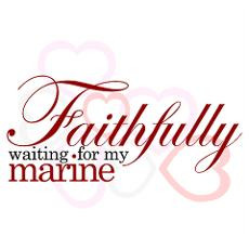 Faithfully Waiting (Marine) Poster