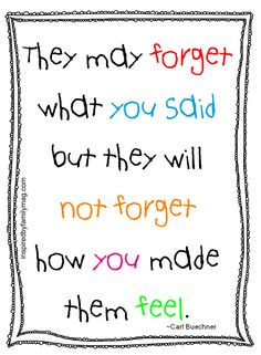 What students remember most about teachers - Quote as a FREE printable ...