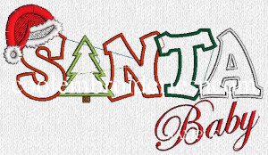 ... Santa embroidered. Personalize it with different sayings, fun great