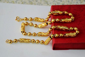 models thousands of gold plated necklace gold necklace upscale men