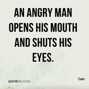 An Angry Man Opens His Mouth And Shouts His Eyes - Anger Quote