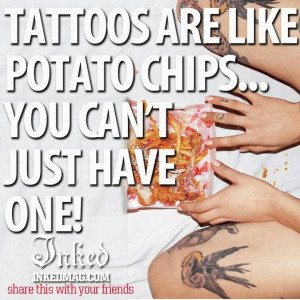 Tattoos and potato chips...